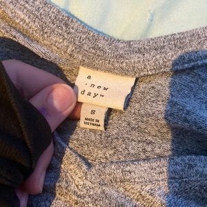 A new day deep v neck shirt with flared sleeves